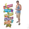 Luau Directional Sign for Tropical Party (5 Signs like Tiki Bar, ect)