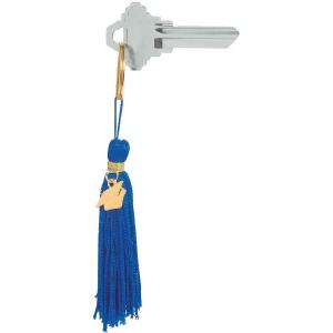 Fun Express Blue Graduation Tassel Key Chain – Set of 12 – Graduation Party Favors and Handouts