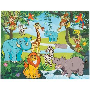 Fun Express Zoo Sticker Scene – Stationery – VBS Vacation Bible School Supplies/Decor – 12 Pieces