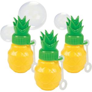 Pineapple Shaped Bubble Bottles – 12 Pieces – Toys and Party Favors