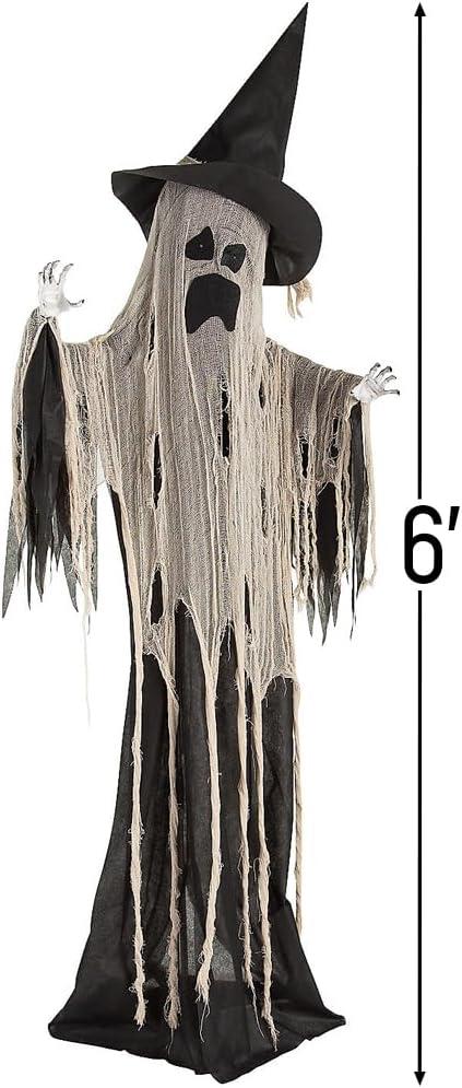 image:imageFun Express Animated Standing Witch Ghost Halloween Decoration