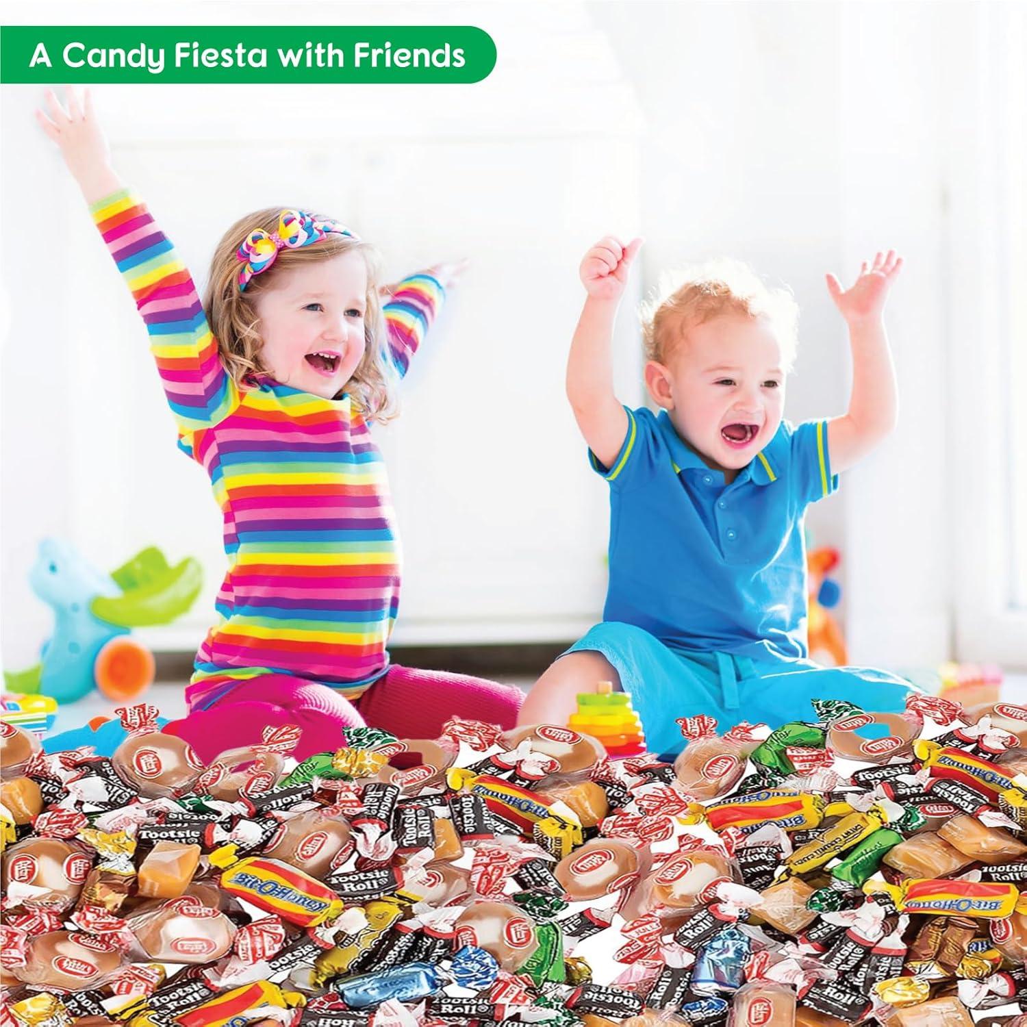 image:imageFun Express Chewy Candy Variety Pack Fun Size 4 lbs Bulk Individually Wrapped Assorted Mix for Halloween Pinata Party Favors Classroom amp Office 275 Pieces Mixed Candy Assortment