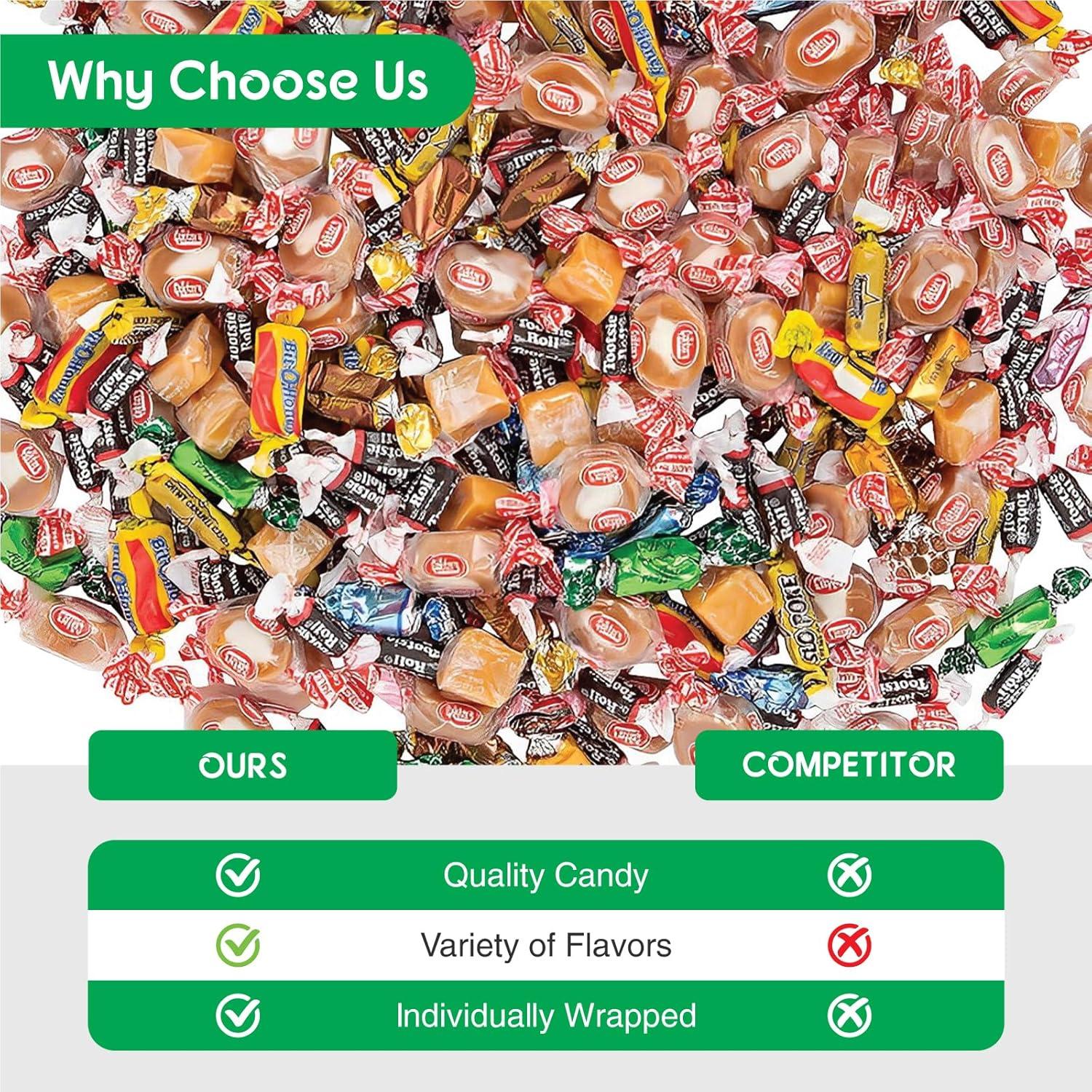 image:imageFun Express Chewy Candy Variety Pack Fun Size 4 lbs Bulk Individually Wrapped Assorted Mix for Halloween Pinata Party Favors Classroom amp Office 275 Pieces Mixed Candy Assortment