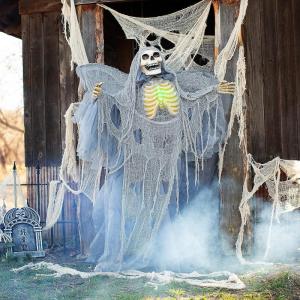 Fun Express 5 Ft. Standing Winged Reaper Animated Prop