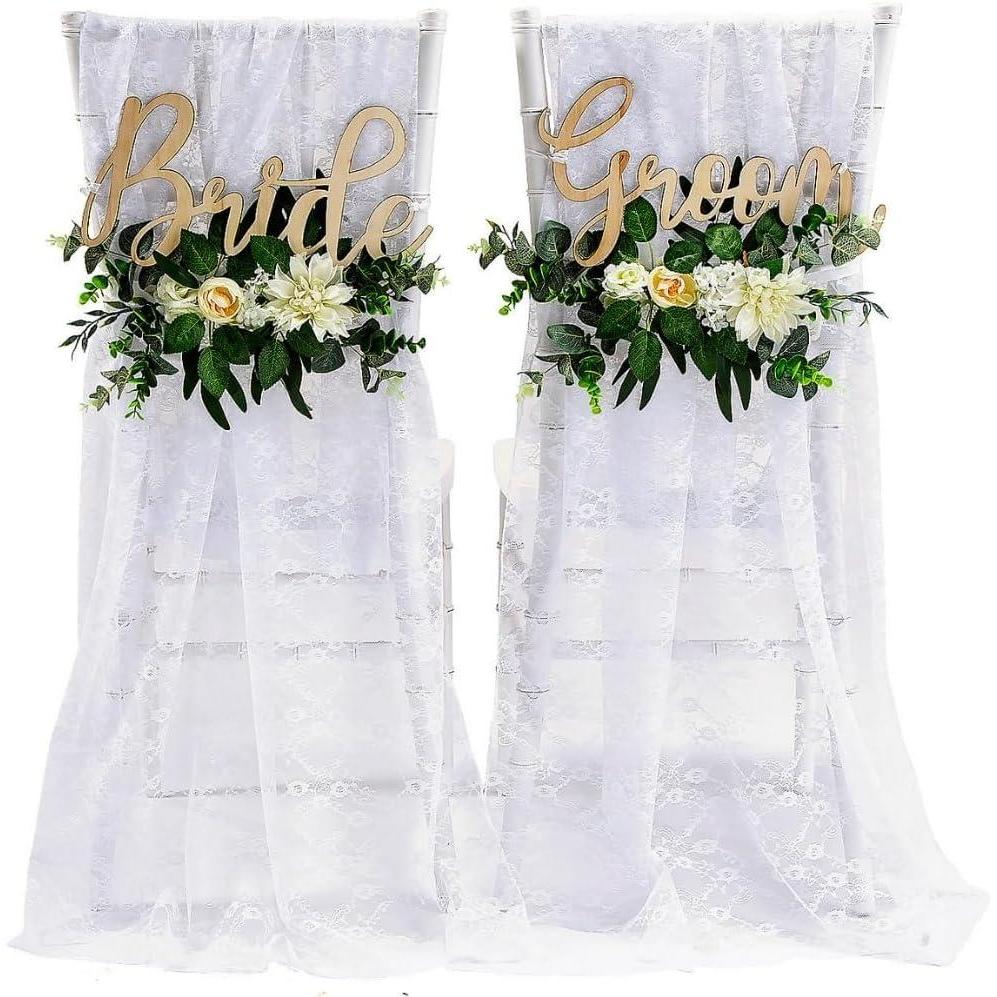 image:imageFun Express Floral amp Fabric Chair Decor Set Elegant Home Decor Weddings Bridal Showers Receptions Parties Special Occasions Perfect for Creating Beautiful Chair Covers Custom Styling 6 Pieces