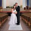 Fun Express Love is Patient Wedding Aisle Runner for Wedding Ceremony – 100 Feet Long White Polyester Carpet Runner | Christian Wedding Decor with 1 Corinthians 13:4-7 Quote for Indoor & Outdoor Use