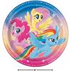 Fun Express My Little Pony Magic Party Paper Dinner Plates – My Little Pony Friends Theme Birthday Party Round Dessert Plates – Disposable Plates for Birthday Girls Baby Shower Decorations – 8 Pieces