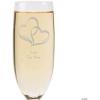 Fun Express Personalized Wedding Two Hearts Champagne Flute Set – Home Decor – 2 Pieces
