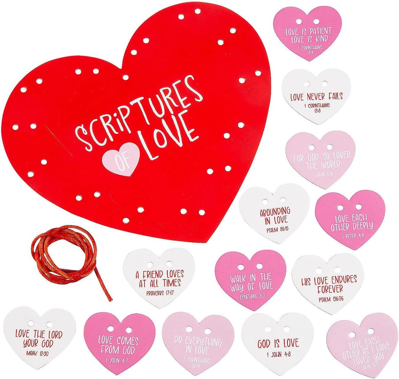 image:imageFun Express Scriptures of Love Lacing Craft Kit Makes 12