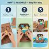 Fun Express 3D Floating Noah’s Ark Crafy Kit – Makes12 – DIY Crafts for Kids and Sunday School Activities