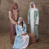 Fun Express Virgin Mary Costume for Women – Biblical Christmas Costumes for Adults | Deluxe Blue Robe with Gold Trim & Headpiece for Nativity Plays, Church Events & Holiday Performances