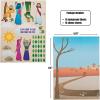 Fun Express Zacchaeus Mask Stickers Craft Kit – Creative Bible Storytelling & Religious Education Art for Kids – Perfect for Classroom & Church Events – Ideal for Craft Projects – 24 Pieces.