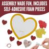Valentine Heart Pizza Tissue Paper Craft Kit – 12 Sets – Perfect for Classroom Parties, After-School Activities & Valentine’s Day Fun