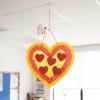 Valentine Heart Pizza Tissue Paper Craft Kit – 12 Sets – Perfect for Classroom Parties, After-School Activities & Valentine’s Day Fun