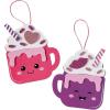 Valentine Hot Chocolate Ornaments Foam Craft Kit – 12 Sets – Assorted Designs, Fun Kids’ Activity for Valentine’s Day Events & Classroom Parties