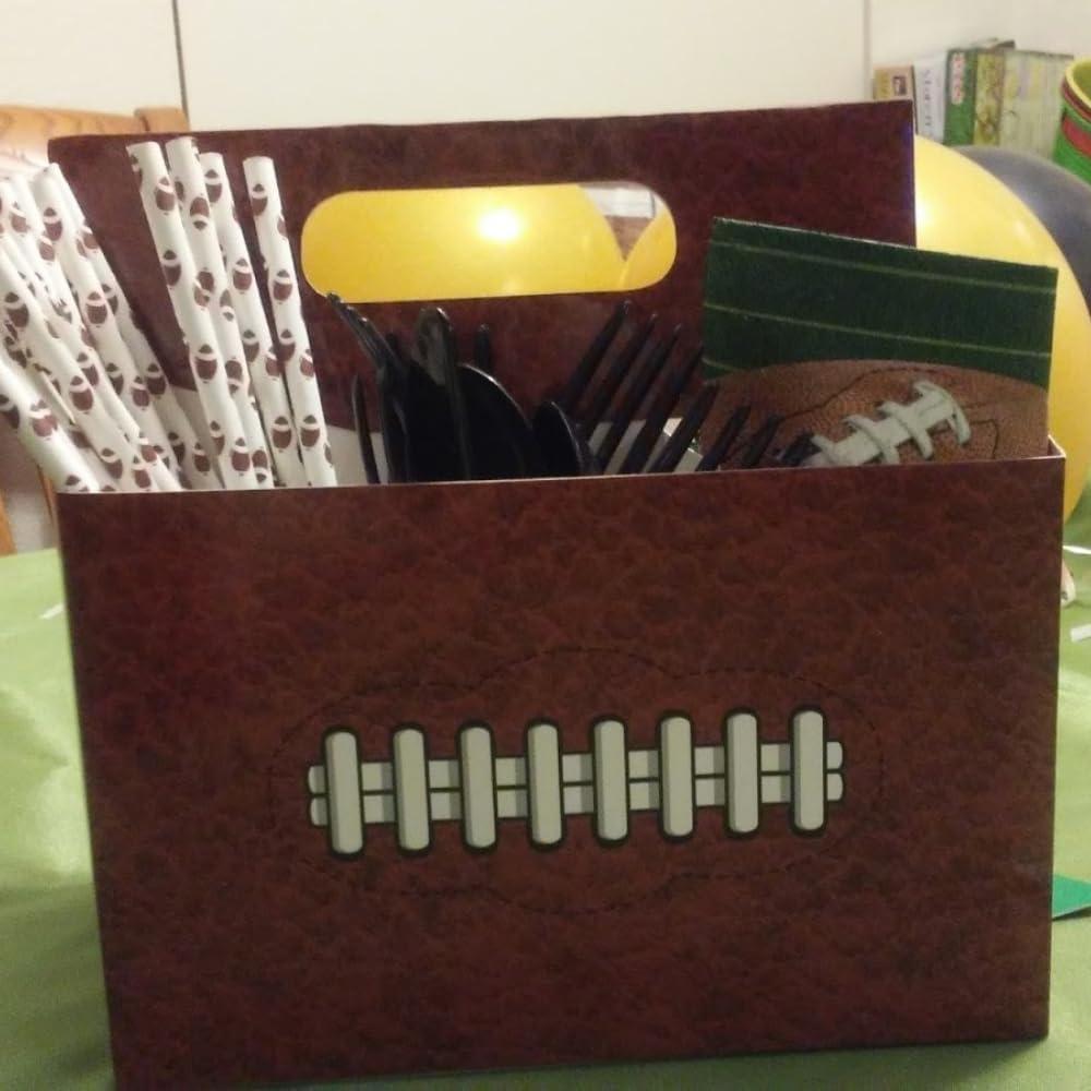 image:imageFun Express Football Utensil Caddy 3 pockets Party Supplies