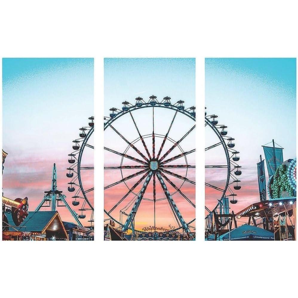 image:imageFun Express Ferris Wheel Backdrop Banner  9 feet Long  County Fair and Carnival Party Dcor  VBS Vacation Bible School SuppliesDecor