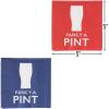 Assorted British Party Beverage Paper Napkins – 5″ (Pack of 16) – Perfect for UK Themed Events