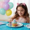 DreamWorks Gabby’s Dollhouse Paper Dessert Plates, 8-Count, 7-Inch Round Disposable Party Plates Featuring Gabby, Pandy Paws, Cakey & MerCat for Kids Birthday Parties