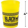Fun Express 12 Pieces Black History Month Colored Plastic Cups, Each Holds 8 oz, BPA Free Plastic, Party Supplies, Multi-Color