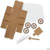 Fun Express 3D Western Covered Wagon Craft Kit Makes 12 – Cowboy Party Favors for Kids Birthday & Rodeo Themed Celebrations | VBS Vacation Bible School Supplies with Easy Assembly Instructions