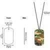 Fun Express Camouflage Dog Tag Necklaces – Army Dog Tags Chain Necklace Bulk – Army Party Favors – Camo Birthday Party Supplies – Soldier Military Theme Party Favors – Multicolor (48 Pack)