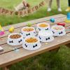 Fun Express Dog Dish Shaped Party Bowls – Plastic Dishes – Kids Birthday Party, Dog Gotcha and Party Supplies – Multicolor (Set of 2)