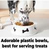 Fun Express Dog Dish Shaped Party Bowls – Plastic Dishes – Kids Birthday Party, Dog Gotcha and Party Supplies – Multicolor (Set of 2)
