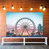 Fun Express Ferris Wheel Backdrop Banner – 9 feet Long – County Fair and Carnival Party Décor – VBS Vacation Bible School Supplies/Decor