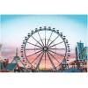 Fun Express Ferris Wheel Backdrop Banner – 9 feet Long – County Fair and Carnival Party Décor – VBS Vacation Bible School Supplies/Decor