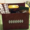 Fun Express Football Utensil Caddy (3 pockets) Party Supplies
