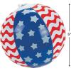 Fun Express Inflatable Patriotic 5 Inch Stars & Stripes Mini Beach Balls (12 Pack)