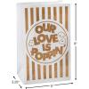 Fun Express Love is Poppin Wedding Popcorn Bags – Weddings or Bridal Shower Party Supplies – Set of 12