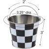 Fun Express Mini Black & White Checkered Pails – Perfect for Race Car Themed Party Supplies Favors Decorations and Games – Ideal for Kids’ Birthdays – Race Car Events & Celebrations – 12 Pieces