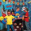 Fun Express Superhero Skyscraper City Treat Stand – Includes 32 Paper Cones – Comic Birthday Party Supplies and Decor – VBS Vacation Bible School Supplies/Decor