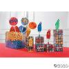 Fun Express Superhero Swirl Pop Suckers (12 individually wrapped lollipops) Party Candy and Favors – VBS Vacation Bible School Supplies/Decor