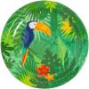 Fun Express Toucan Jungle Tropical Party Paper Dinner Plates – Tableware Dessert Plates for Birthday Wedding Holiday New Year Baby Shower Party Supplies – 8 Pieces