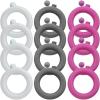 Fun Express 12 Pieces Bracelet Drinking Flasks for Women, BPA Free Plastic, Bachelorette Party Supplies, Multi-Color