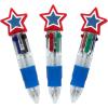 Fun Express 3 1/2″ Micro Patriotic Plastic Shuttle Pens – 12 Pieces