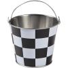 Fun Express Mini Black & White Checkered Pails – Perfect for Race Car Themed Party Supplies Favors Decorations and Games – Ideal for Kids’ Birthdays – Race Car Events & Celebrations – 12 Pieces