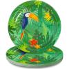 Fun Express Toucan Jungle Tropical Party Paper Dinner Plates – Tableware Dessert Plates for Birthday Wedding Holiday New Year Baby Shower Party Supplies – 8 Pieces
