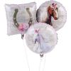 Set of 3 Pieces – Horse Mylar Balloons – 18 inch balloons – Horse and Farm Party Decor, Derby Party Supplies