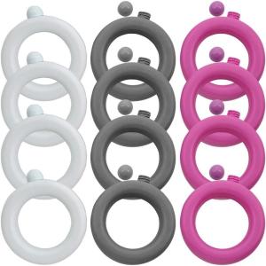 Fun Express 12 Pieces Bracelet Drinking Flasks for Women, BPA Free Plastic, Bachelorette Party Supplies, Multi-Color