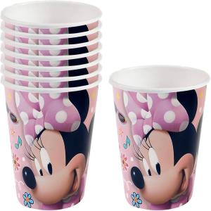 Fun Express HORSE PARTY PAPER CUP – Party Supplies – 8 Pieces(Minnie Mouse)