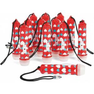 Fun Express Valentine Mini Flashlights On A Rope (Set of 12) Giveaways and Party Supplies