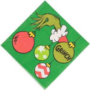 Grinch Beverage Napkin – Party Supplies – 16 Pieces