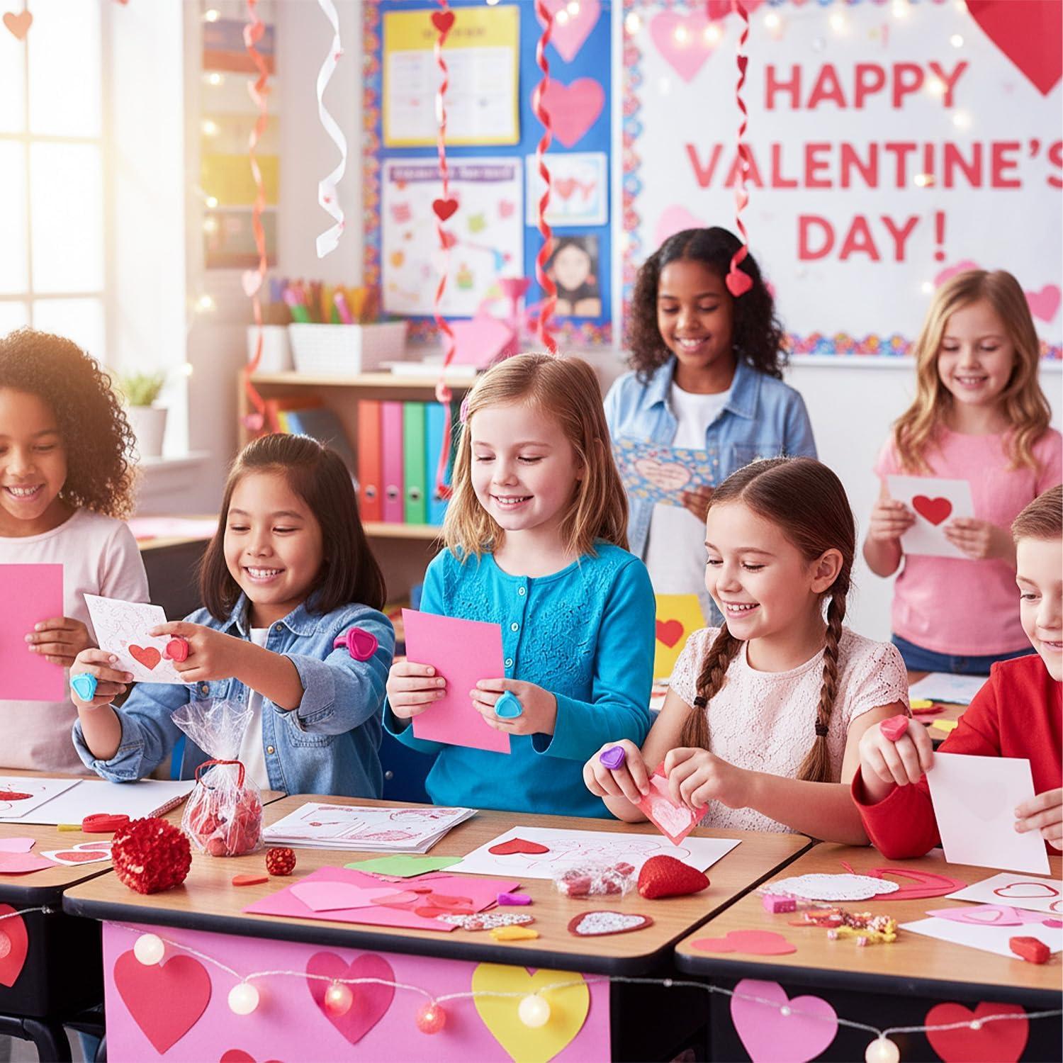 image:image1 x 1 Bulk 144 Pc Valentines Day HeartShaped Plastic Rings