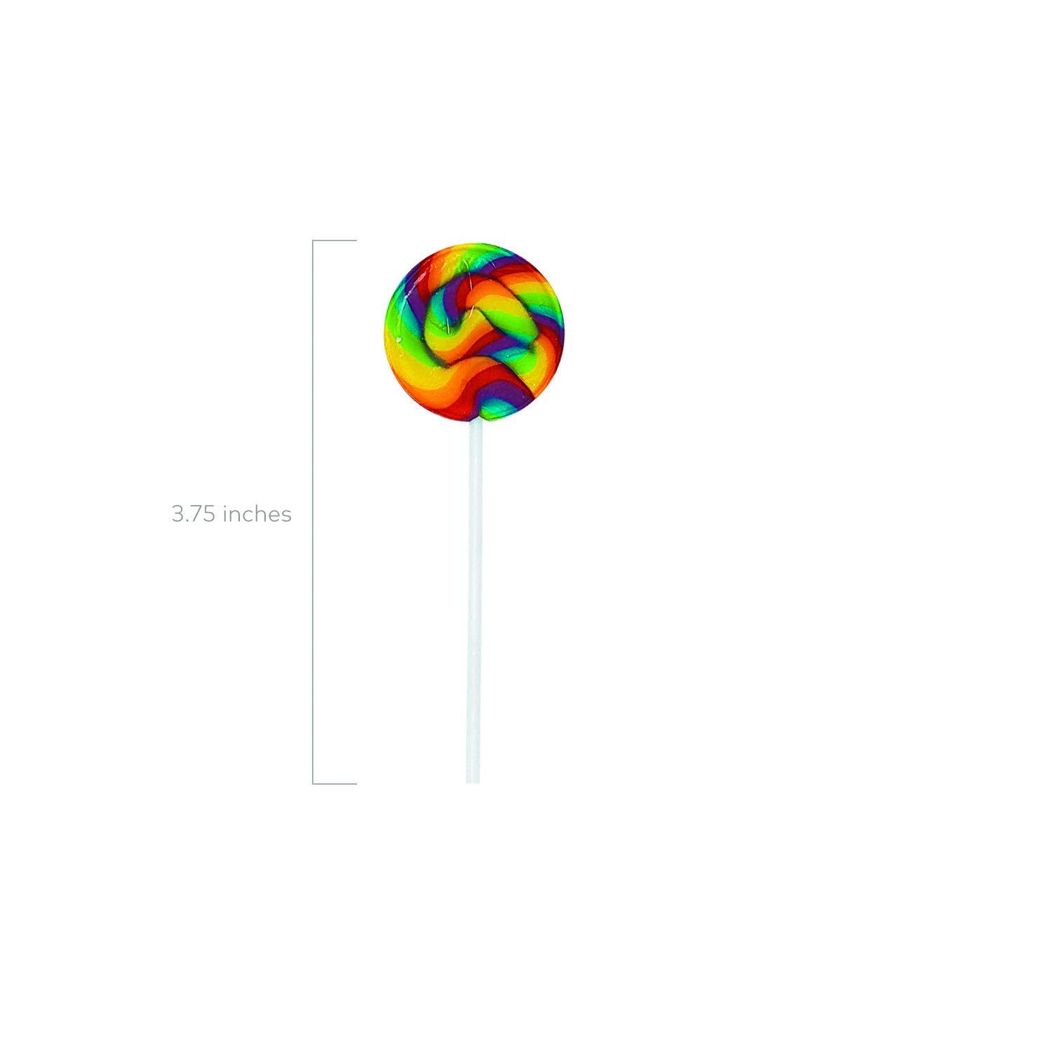 image:imageFun Express Mini Rainbow Swirl Lollipops Pack of 38 125 Pounds