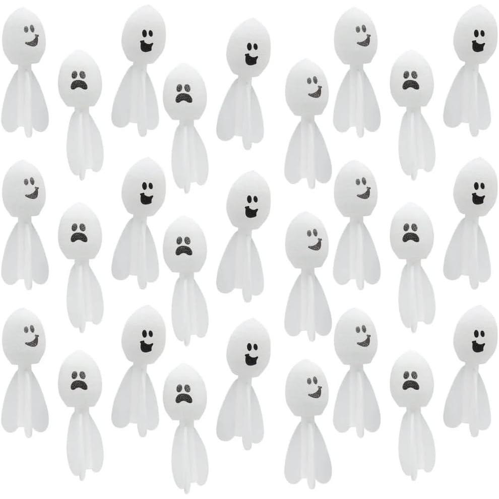 image:imageFun Express 1 34 x 4 12 Mini Halloween Ghost White Foam Missiles  24 Pieces