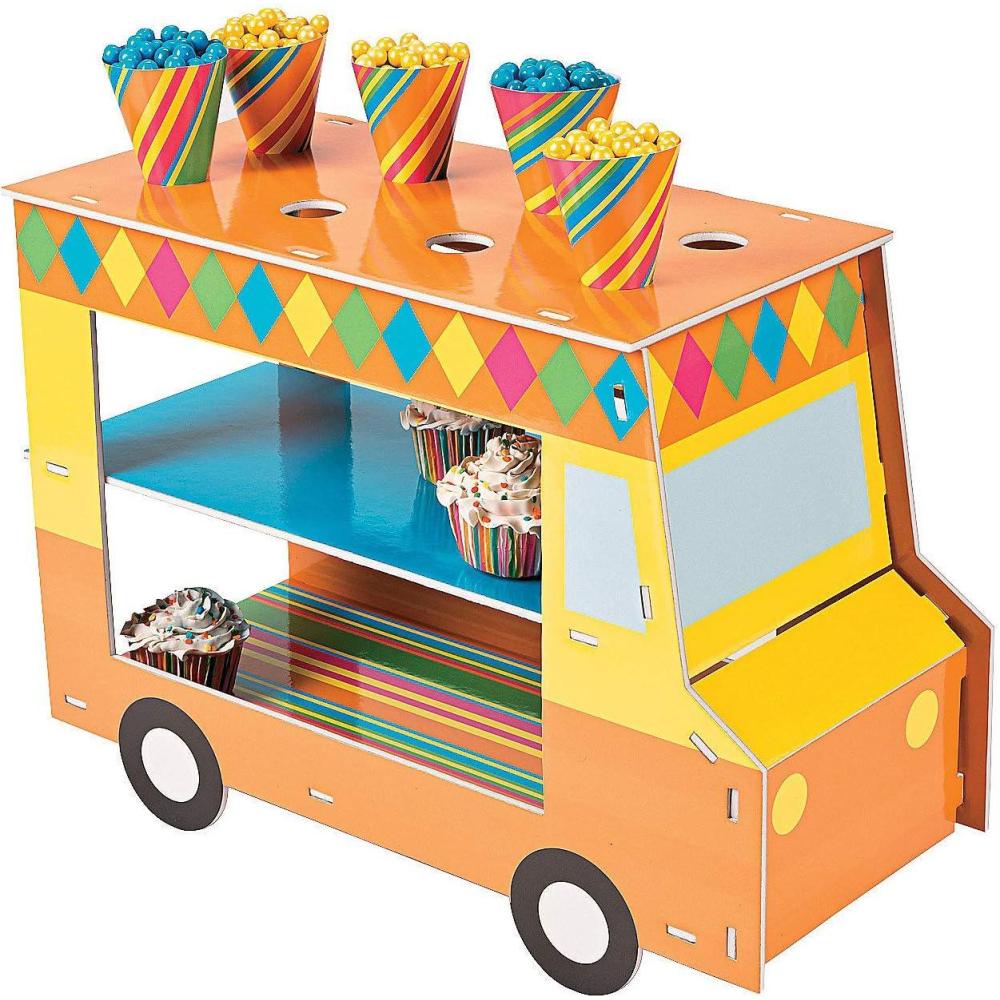 image:imageFun Express Food Truck Cupcake Treat Stand  Food Truck Party Supplies Includes Treat Cones  VBS Vacation Bible School SuppliesDecor